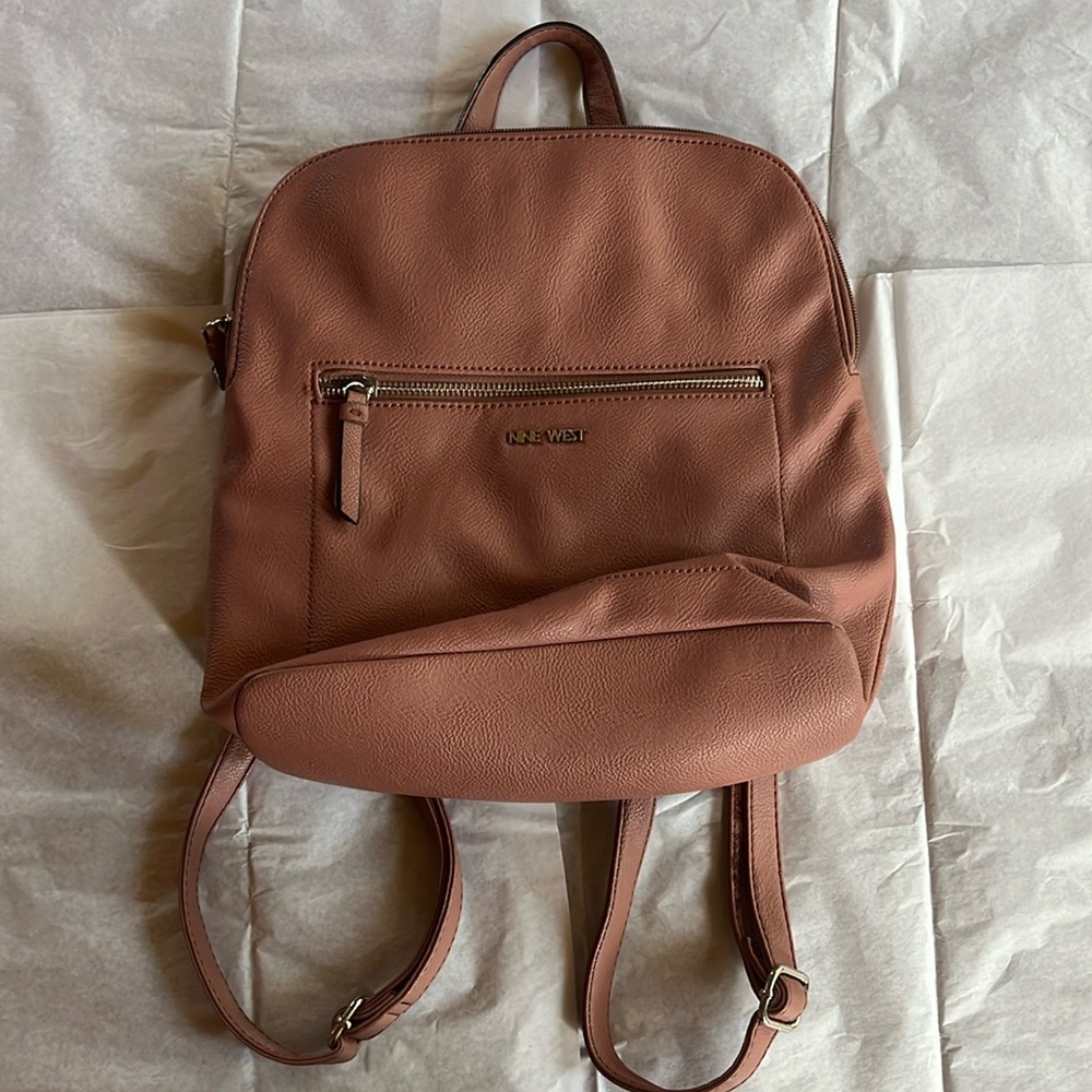 Women pink mini backpack/ purse